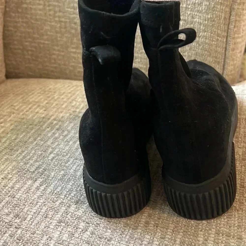 Steve Madden freshly platform sock booties black size 8.5 - Picture 6 of 7